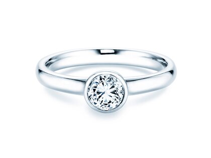 Verlobungsring Eternal in 14K Weißgold mit Diamant 0,50ct G/IF