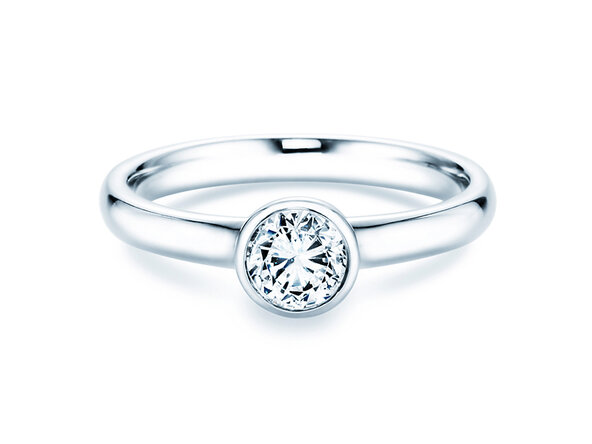 Verlobungsring Eternal in 9K Weißgold mit Diamant 0,75ct H/SI