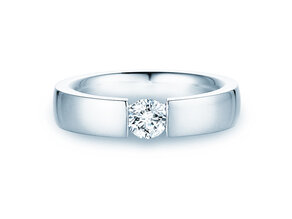 Verlobungsring Infinity in Platin 950/- mit Diamant 0,50ct H/SI