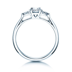 Verlobungsring Vivid Asscher in 14K Weißgold mit Diamanten 0,53ct G/SI