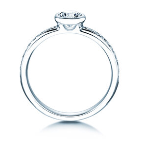 Verlobungsring Eternal Pavé in 14K Weißgold mit Diamanten 0,70ct G/SI