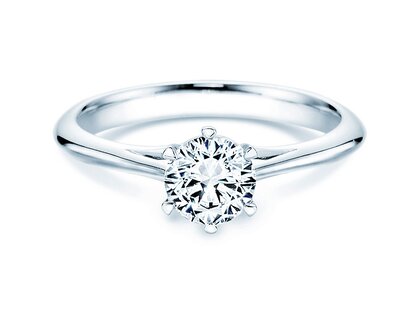 Verlobungsring Heaven 6 in 9K Weißgold mit Labordiamant 0,75ct E/VS