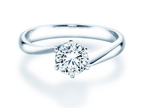Verlobungsring Devotion in 18K Weißgold mit Labordiamant 1,00ct E/VS