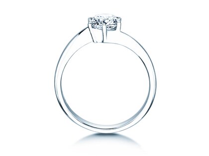 Verlobungsring Devotion in 18K Weißgold mit Labordiamant 1,00ct E/VS