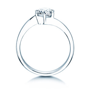 Verlobungsring Devotion in 18K Weißgold mit Labordiamant 1,00ct E/VS