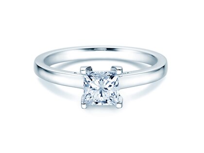 Verlobungsring Princess in 14K Weißgold mit Diamant 1,50ct G/SI