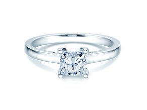 Verlobungsring Princess in 14K Weißgold mit Diamant 1,50ct G/SI