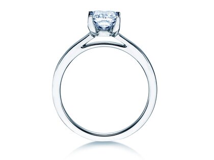 Verlobungsring Princess in 14K Weißgold mit Diamant 1,50ct G/SI
