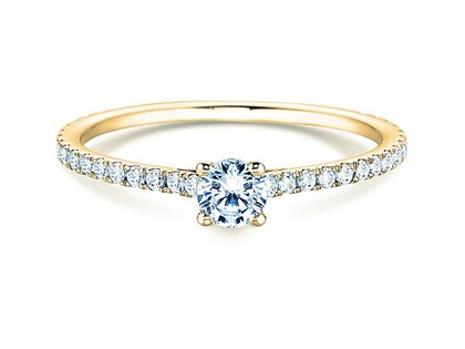 Verlobungsring Pure Diamond in 9K Gelbgold mit Labordiamanten 0,54ct E/VS