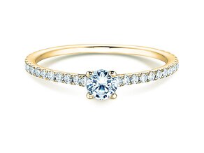 Verlobungsring Pure Diamond in 9K Gelbgold mit Labordiamanten 0,54ct E/VS