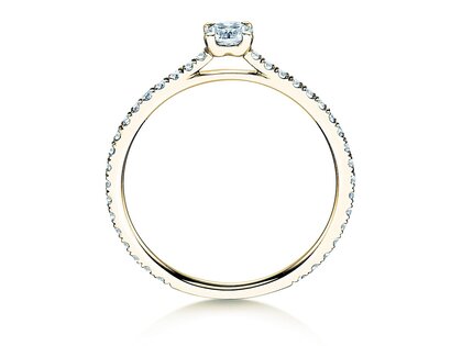 Verlobungsring Pure Diamond in 9K Gelbgold mit Labordiamanten 0,54ct E/VS