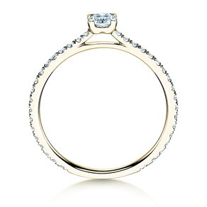 Verlobungsring Pure Diamond in 9K Gelbgold mit Labordiamanten 0,54ct E/VS