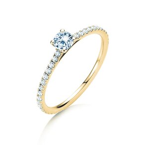 Verlobungsring Pure Diamond in 9K Gelbgold mit Labordiamanten 0,54ct E/VS