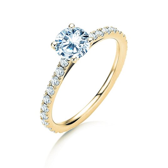 Verlobungsring Pure Diamond in 18K Gelbgold mit Labordiamanten 1,48ct