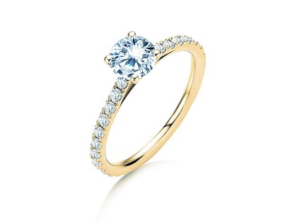 Verlobungsring Pure Diamond in 14K Gelbgold mit Diamanten 1,17ct G/SI