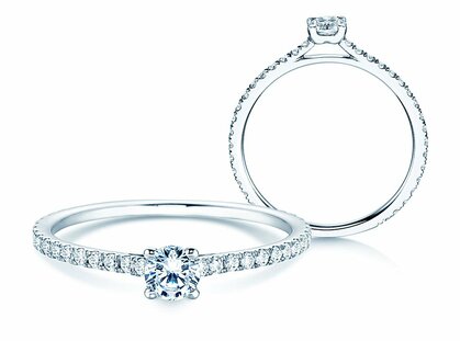 Verlobungsring Pure Diamond in Platin 950/- mit Diamanten 0,62ct G/SI