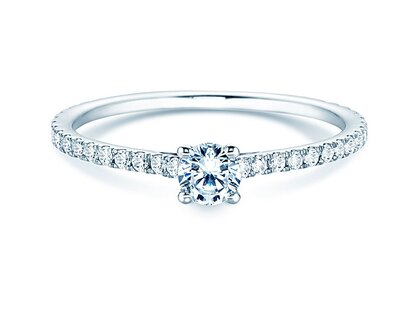 Verlobungsring Pure Diamond in 14K Weißgold mit Diamanten 0,54ct G/SI