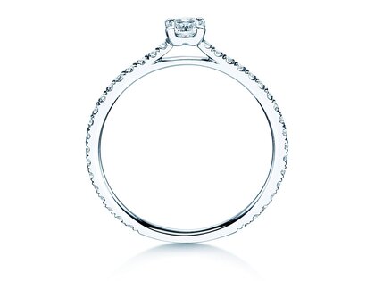 Verlobungsring Pure Diamond in 14K Weißgold mit Diamanten 0,54ct G/SI