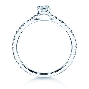 Verlobungsring Pure Diamond in 14K Weißgold mit Diamanten 0,54ct G/SI