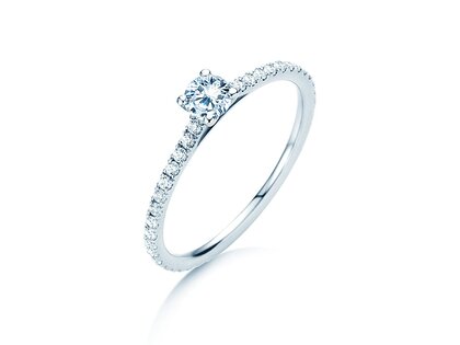 Verlobungsring Pure Diamond in 14K Weißgold mit Diamanten 0,54ct G/SI