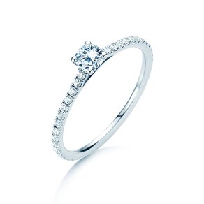 Verlobungsring Pure Diamond in 14K Weißgold mit Diamanten 0,54ct G/SI