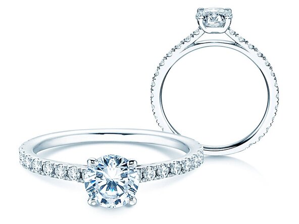 Verlobungsring Pure Diamond in 18K Weißgold mit Diamanten 1,48ct G/SI