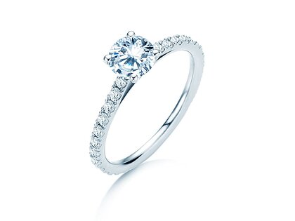 Verlobungsring Pure Diamond in 18K Weißgold mit Diamanten 1,48ct G/SI