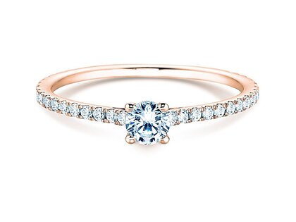 Verlobungsring Pure Diamond in 9K Roségold mit Diamanten 0,54ct G/SI