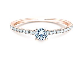 Verlobungsring Pure Diamond in 9K Roségold mit Diamanten 0,54ct G/SI