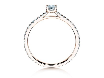 Verlobungsring Pure Diamond in 9K Roségold mit Diamanten 0,54ct G/SI