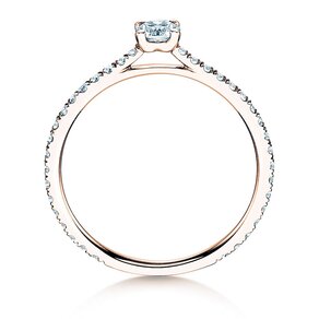 Verlobungsring Pure Diamond in 9K Roségold mit Diamanten 0,54ct G/SI