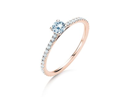 Verlobungsring Pure Diamond in 9K Roségold mit Diamanten 0,54ct G/SI