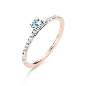 Verlobungsring Pure Diamond in 9K Roségold mit Diamanten 0,54ct G/SI