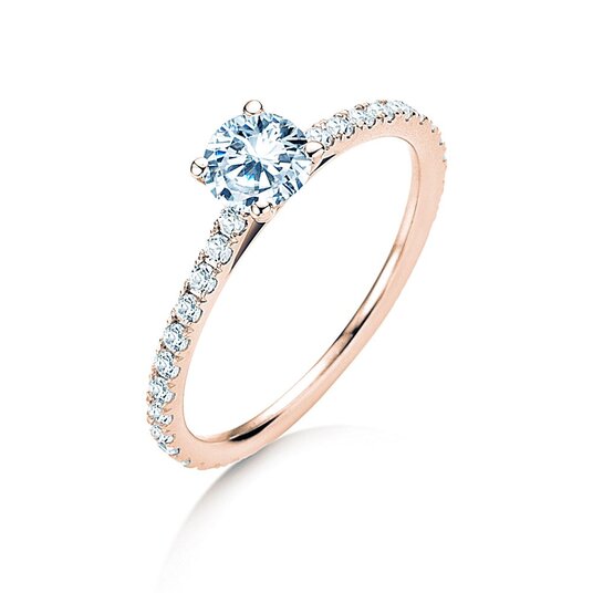 Verlobungsring Pure Diamond in 14K Roségold mit Labordiamanten 0,92ct E/VS