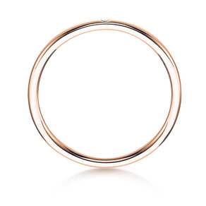 Verlobungsring Promise Petite in 14K Roségold mit Diamant 0,005ct G/SI