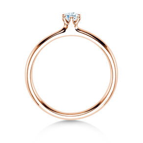 Verlobungsring Classic 6 in 14K Roségold mit Labordiamant 0,15ct E/VS