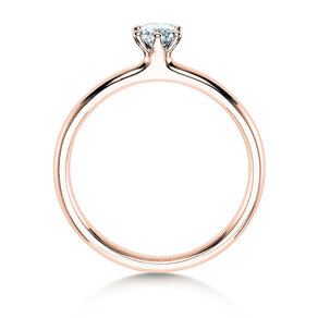 Verlobungsring Classic 6 in 14K Roségold mit Diamant 0,20ct G/IF