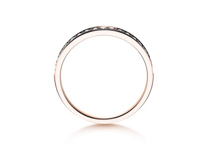 Verlobungsring Alliance in 14K Roségold mit Diamanten 0,21ct G/SI