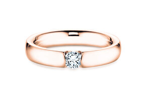 Verlobungsring Destiny in 18K Roségold mit Diamant 0,10ct G/SI