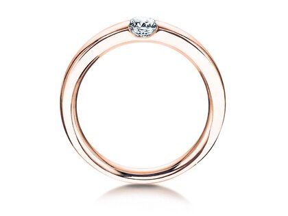 Verlobungsring Destiny in 18K Roségold mit Diamant 0,10ct G/SI