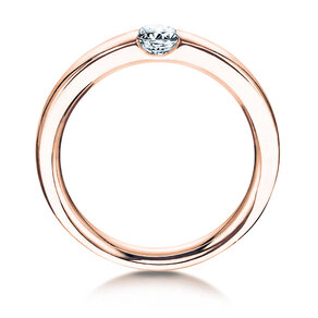 Verlobungsring Destiny in 18K Roségold mit Diamant 0,10ct G/SI
