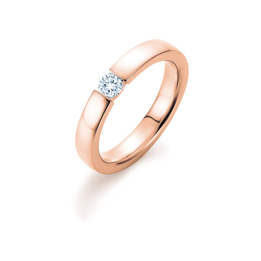 Verlobungsring Infinity in 18K Roségold mit Labordiamant 0,50ct