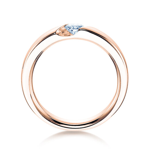 Verlobungsring Italic in 18K Roségold mit Labordiamant 0,50ct