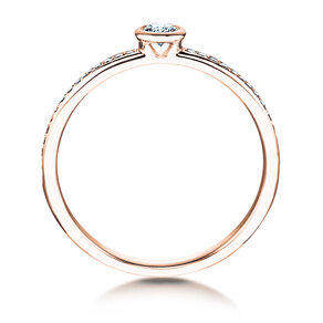 Verlobungsring Eternal Pavé in 14K Roségold mit Diamanten 0,25ct G/SI