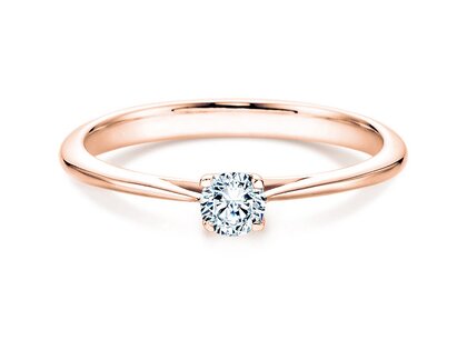 Verlobungsring Delight in 18K Roségold mit Diamant 0,20ct G/SI