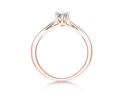 Verlobungsring Heaven 6 in 18K Roségold mit Labordiamant 0,25ct E/VS