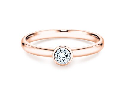 Verlobungsring Eternal in 18K Roségold mit Diamant 0,40ct G/SI