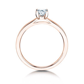 Verlobungsring Princess in 18K Roségold mit Diamant 1,00ct G/SI