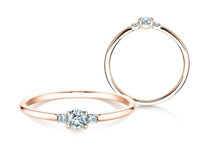 Verlobungsring Vivid Petite Diamond in Roségold