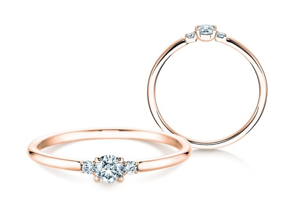 Verlobungsring Vivid Petite Diamond in Roségold